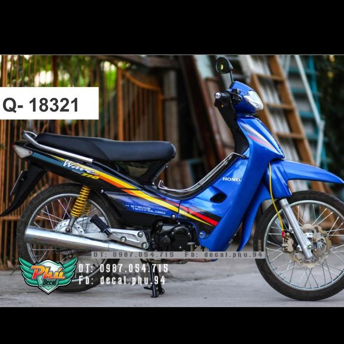 Tem rời Wave nhỏ xanh đen