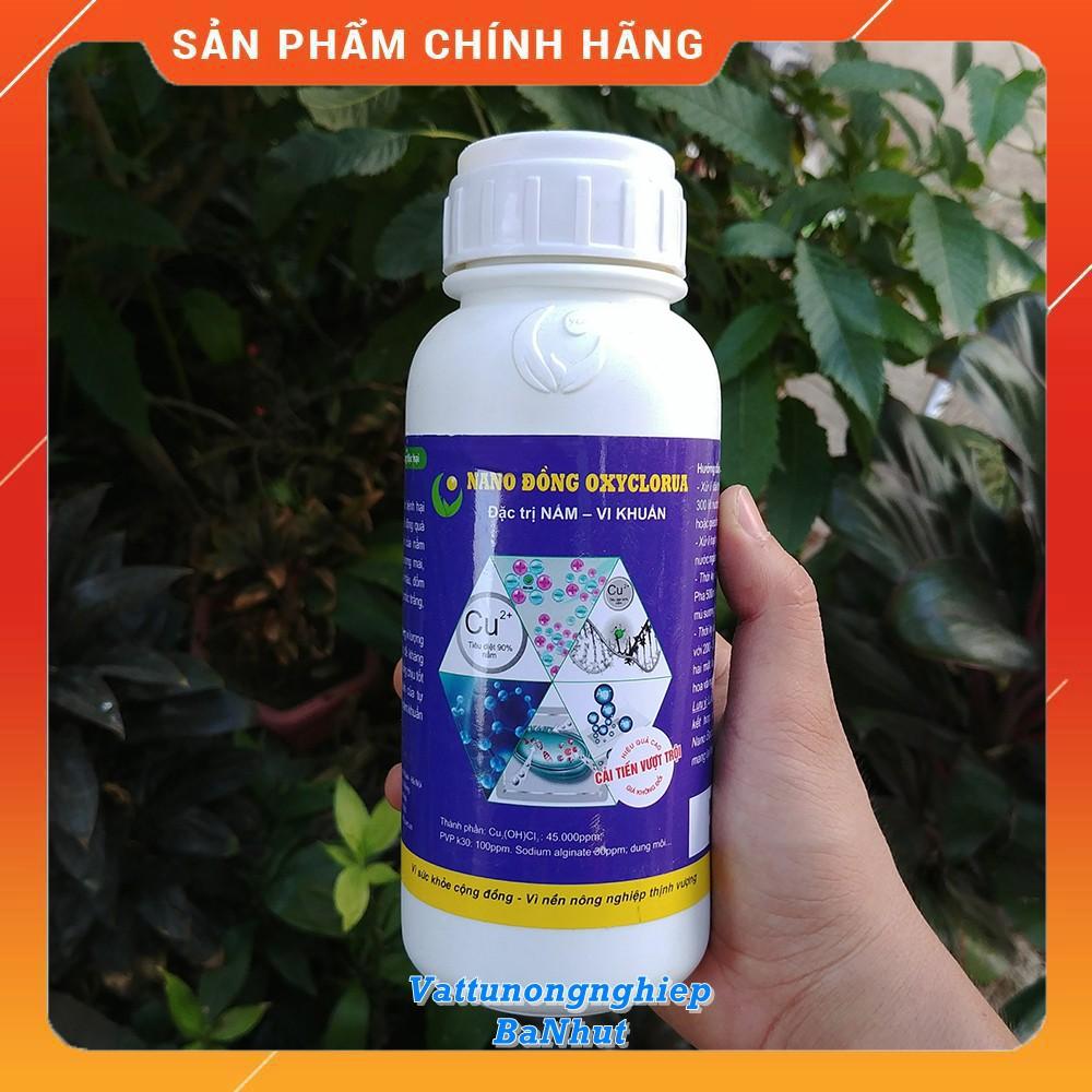 NANO ĐỒNG OXYCLORUA 500ML - Đặc Trừ Nấm Bệnh, Vi Khuẩn Cây Trồng, Dừng Bệnh Nhanh Chóng