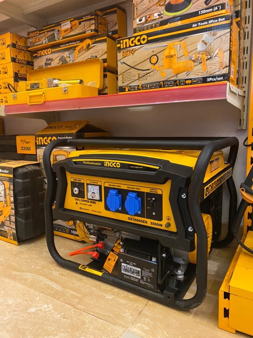 MÁY PHÁT ĐIỆN GIẬT NỔ ĐỘNG CƠ XĂNG 3.5KVA INGCO GE35006 - HÀNG CHÍNH HÃNG