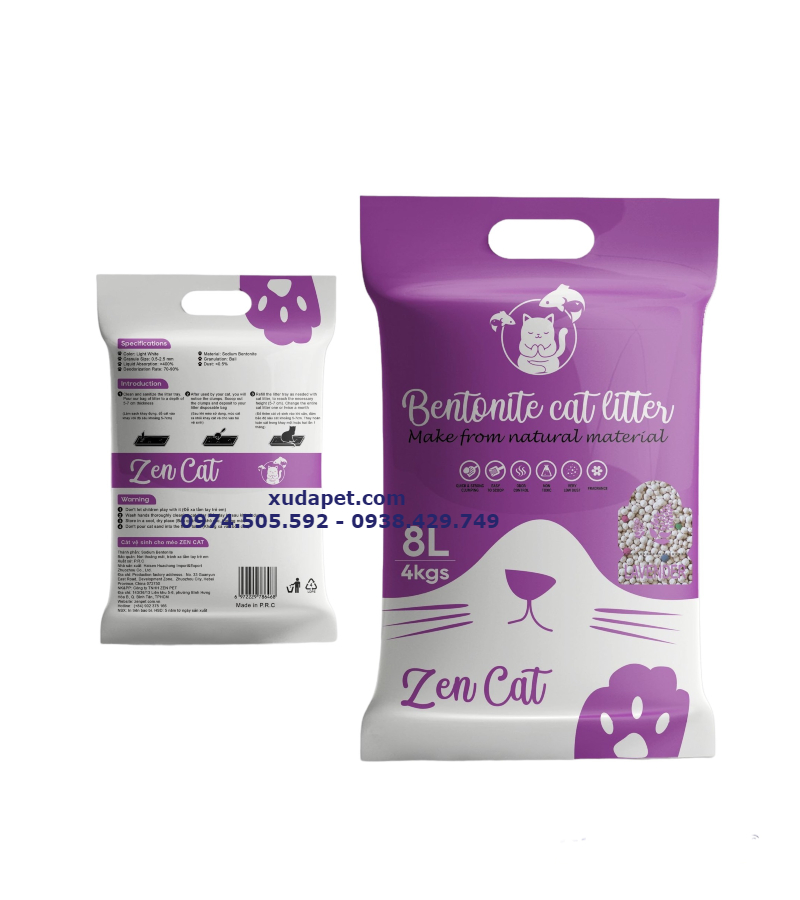 CÁT VỆ SINH CHO MÈO ZEN CAT 8L - SP005987