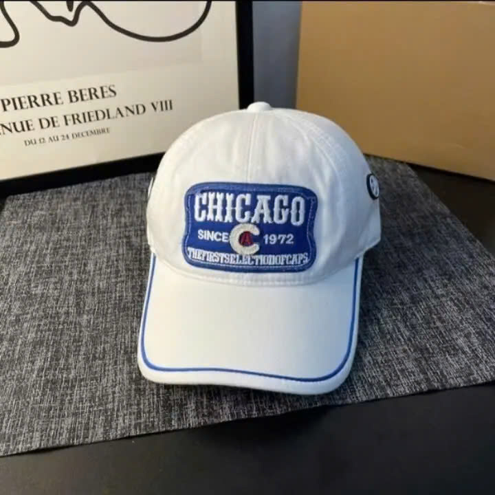 Nón kết, mũ lưỡi trai Chicago phối vải kaki form chuẩn siêu đẹp (Ảnh thật)