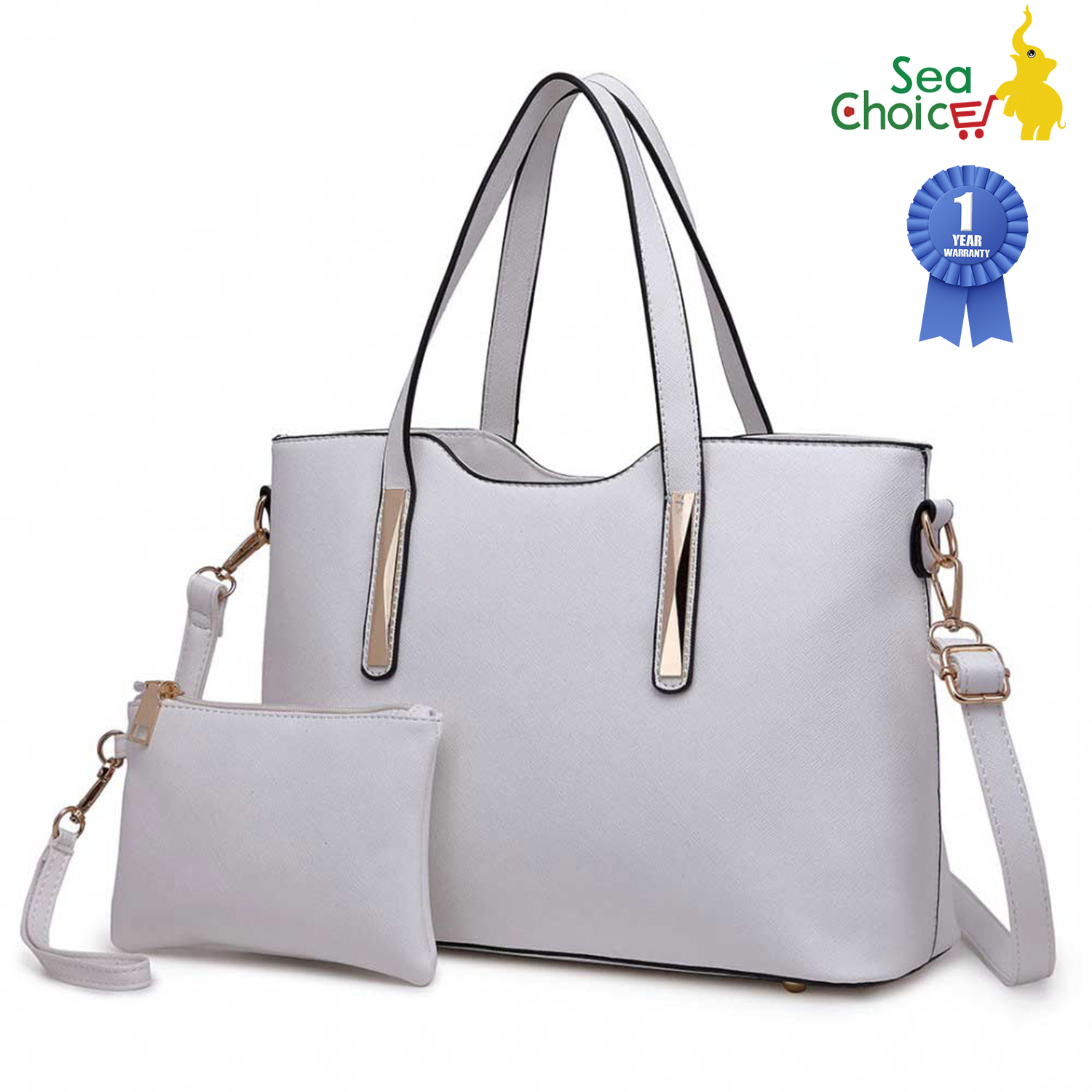 Túi xách nữ Pu Cao Cấp Handle Bag kiểu dáng cổ điển đơn giản thời trang có thể đeo chéo hoặc xách tay - Bảo hành 1 năm - sữa trắng