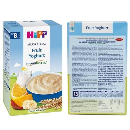 Bột dinh dưỡng HiPP sữa chua hoa quả nhiệt đới 250g