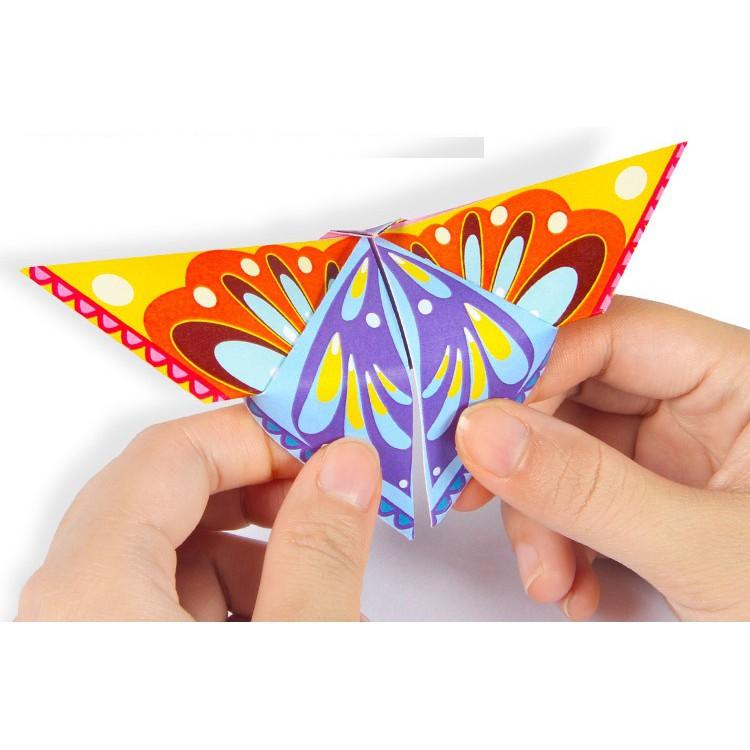 Đồ chơi giấy gấp 108 tờ Origami nhiều màu sắc cho bé KB216068