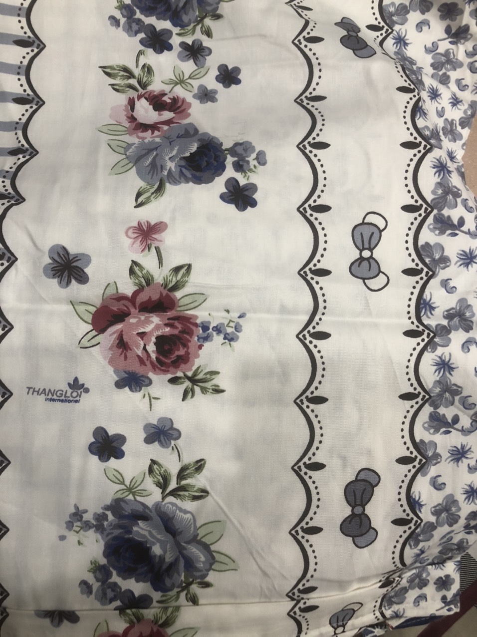 Bộ Drap kèm mền 100% Cotton cao cấp có đủ size - HT hàng rào xám