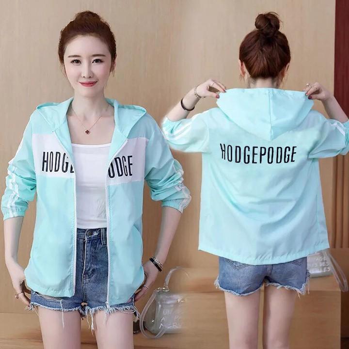 Áo khoác Nữ Thời Trang, Áo khoác dù nữ lót lưới bên trong