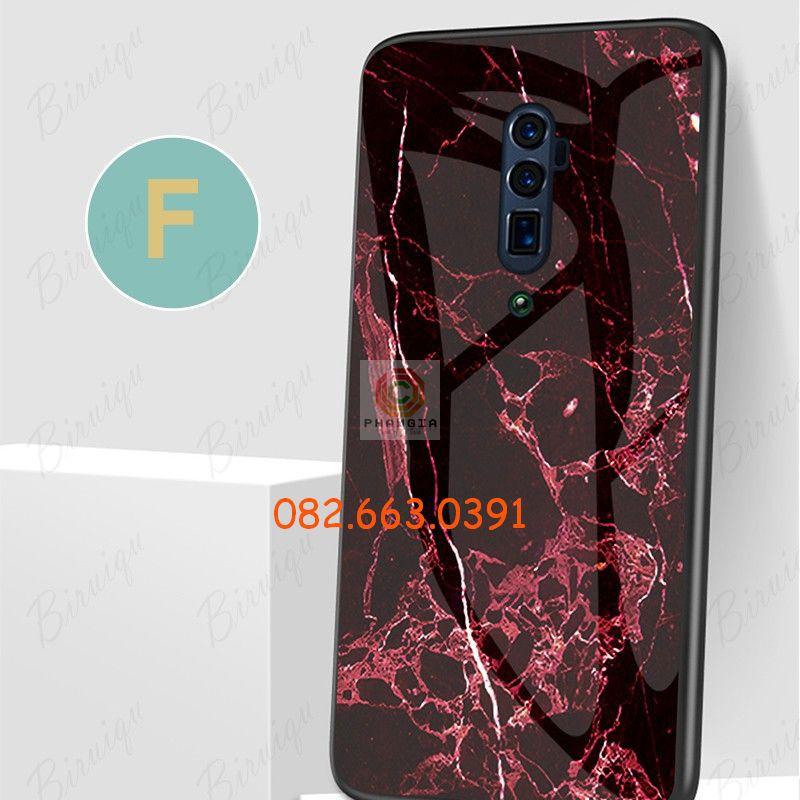 Ốp lưng tráng gương vân đá cẩm thạch sang trọng dành cho Oppo Reno 2