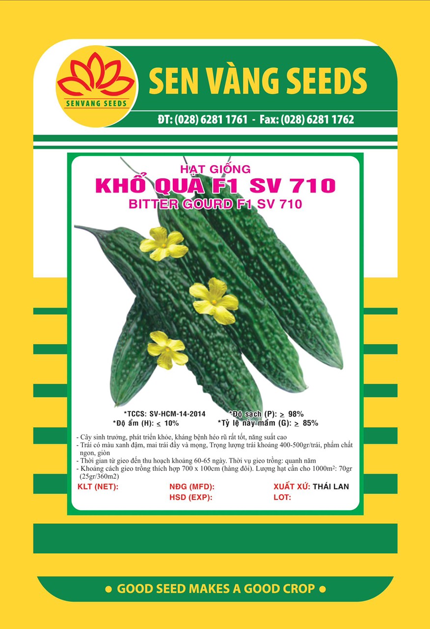 Hạt giống khổ qua F1 gai xanh đậm quả to VTS150