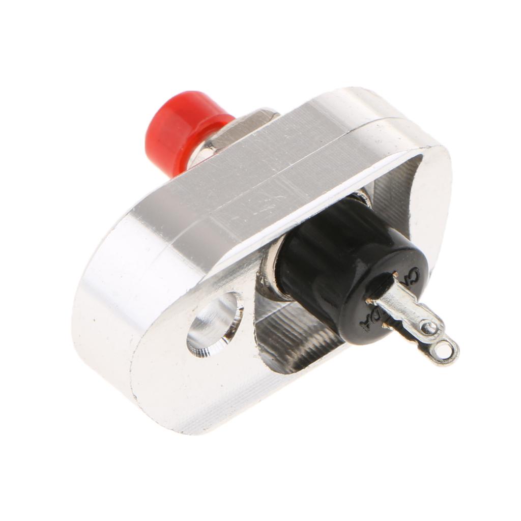 Mini CNC Motorcycle Handlebar Aluminum Stop Start Kill Switch Button Silver