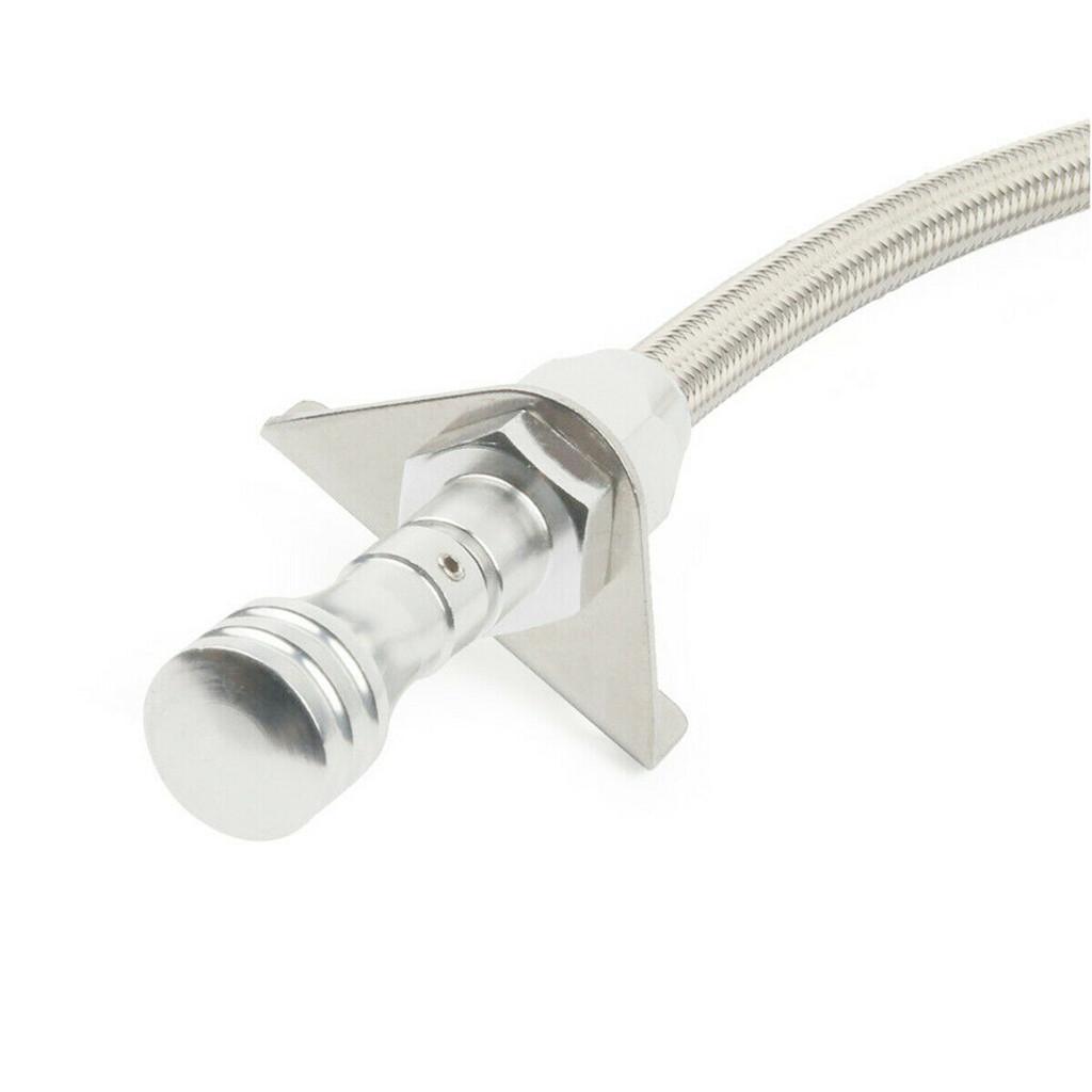 Flexible Transmission Dipstick for Chevy GM TH350 w/ Clear Tube Silver