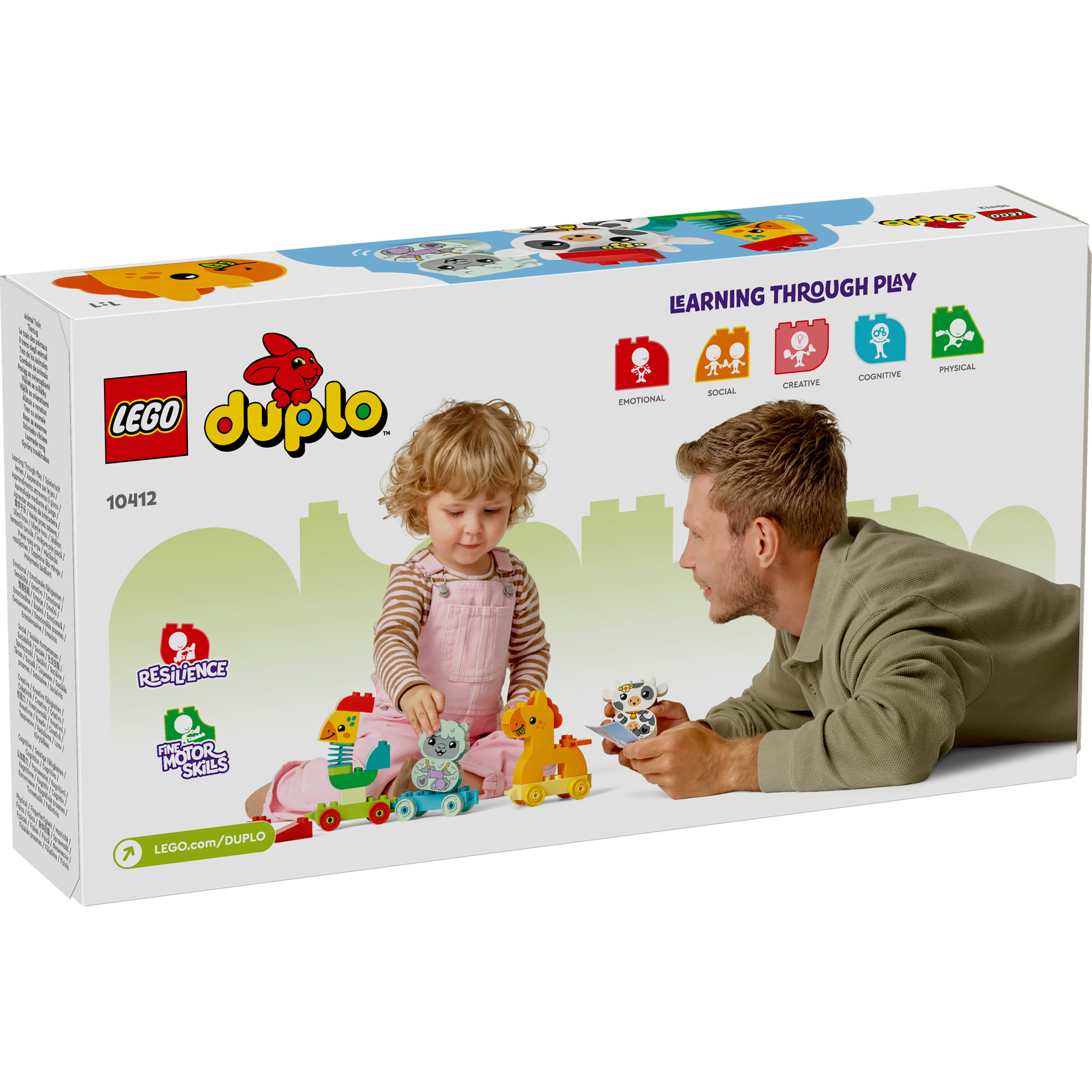 LEGO DUPLO 10412 Đồ chơi lắp ráp Tàu lửa động vật (19 chi tiết)