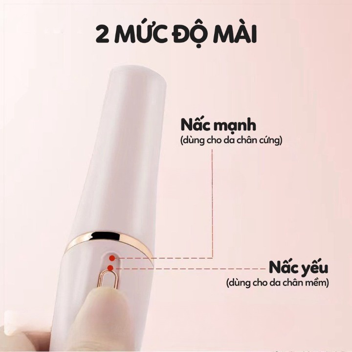 Máy chà gót chân sạc điện, dụng cụ chà gót chân tẩy da chết cao cấp cho tiệm Nail và gia đình loại tốt