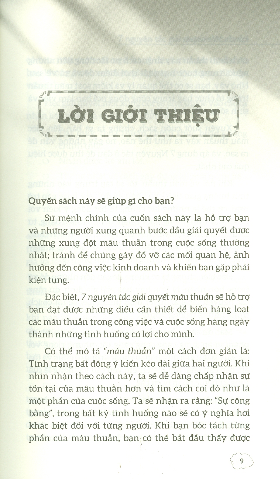 7 NGUYÊN TẮC GIẢI QUYẾT MÂU THUẪN
