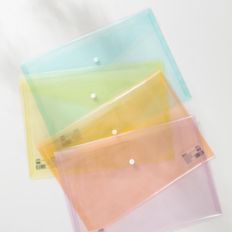 Túi Đựng Tài Liệu Clear Bag A4 - Deli EF766 - Màu Đỏ