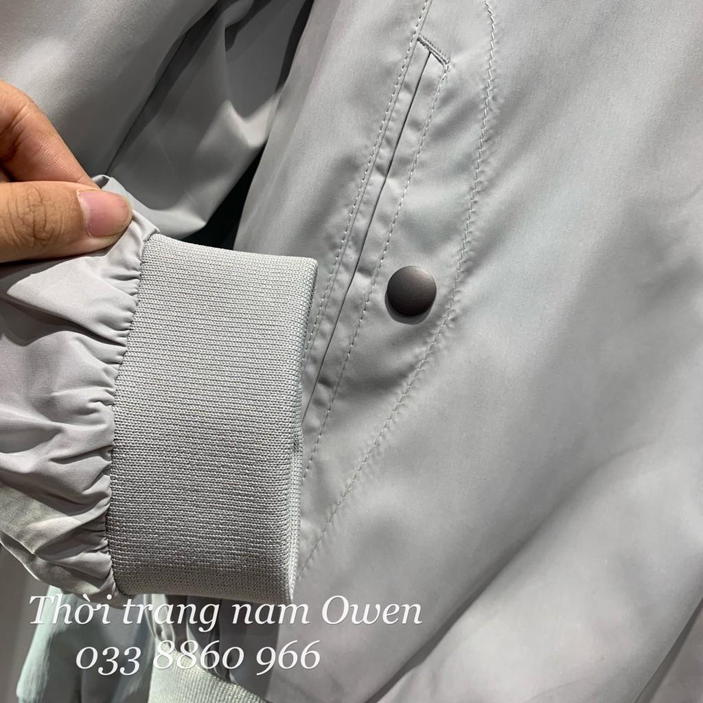 OWEN - Áo khoác nam 2 lớp màu XÁM 90272 - Áo khoác thể thao