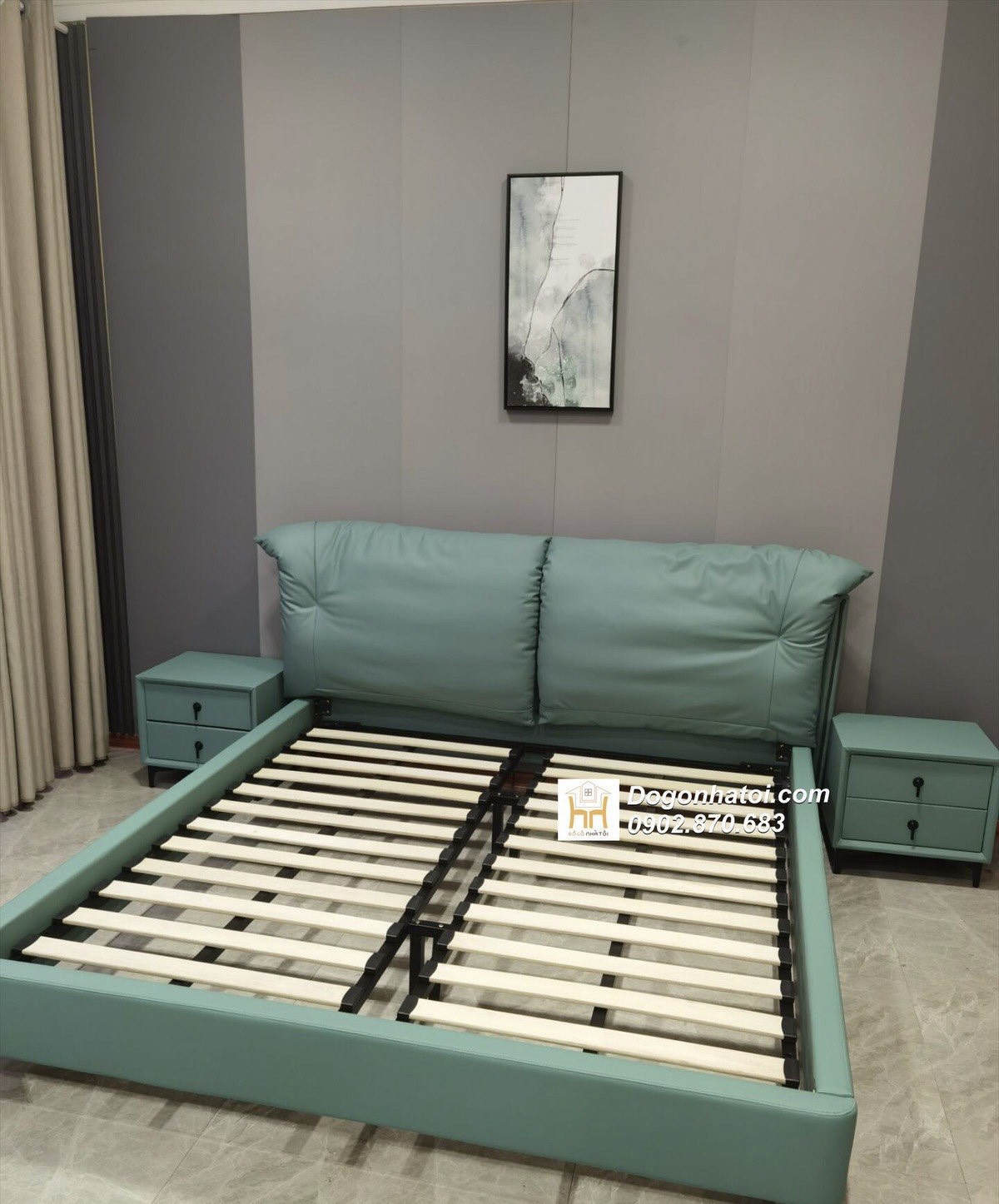 Mẫu Giường Ngủ Bọc Nệm Hiện Đại Đẹp Nhất - GNB02