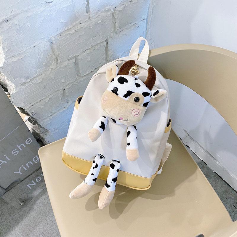 Oxford Trẻ Em Học Túi Trẻ Em Mẫu Giáo Ốp Lưng Hoạt Hình Cho Bé Túi Sách Dễ Thương Bò Ba Lô Đi Học Cho Bé Gái Bé Trai