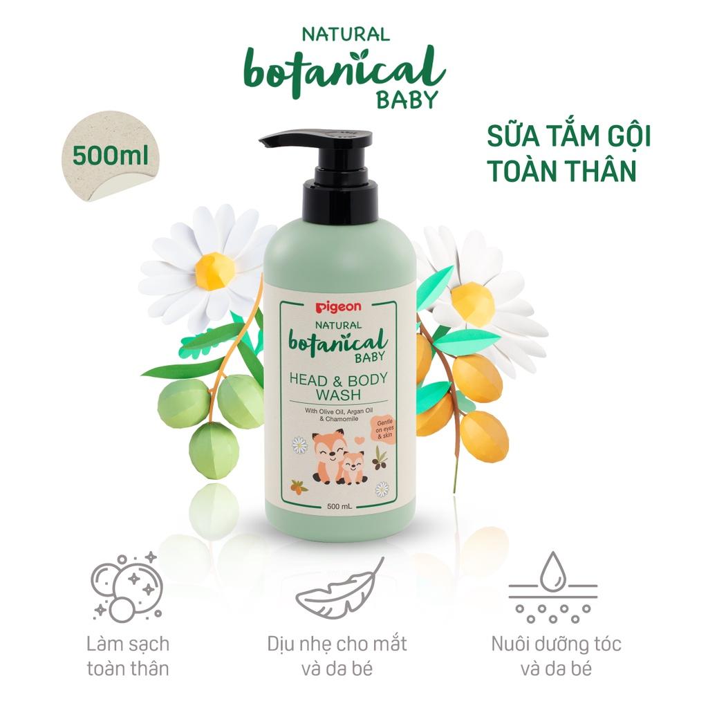 Sữa Tắm Gội Toàn Thân Cho Bé Natural Botanical Pigeon 200ml/500ml