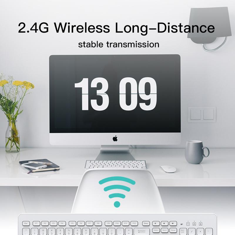 Bàn Phím Và Chuột Không Dây 2.4G Protable Bàn Phím Chuột Combo Bộ Dành Cho Máy Tính Bảng Và Laptop Mac Máy Tính Để Bàn Máy Tính Thông Minh Smart Tivi