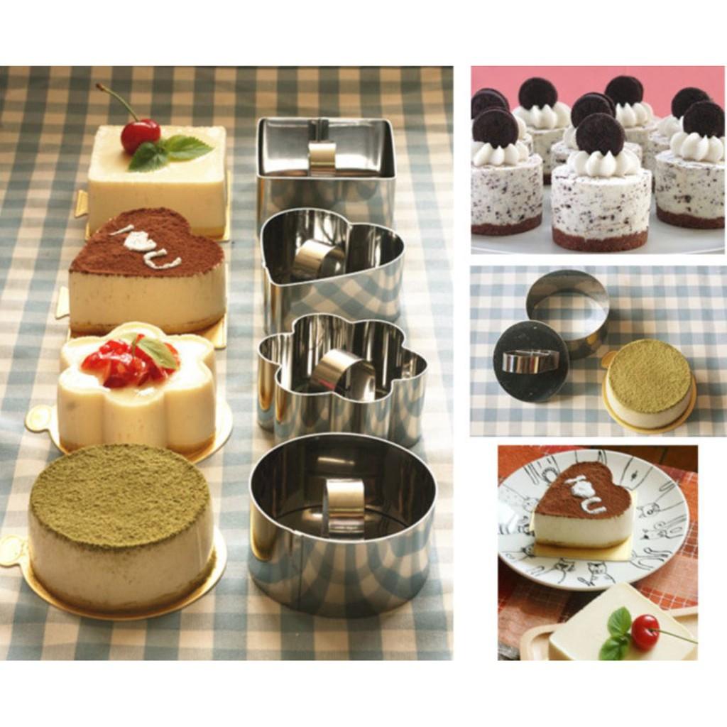 Khuôn Nhấn Tạo Hình Bánh Mousse - Khuôn hoa - Tạo Hình Bánh Xinh Xắn