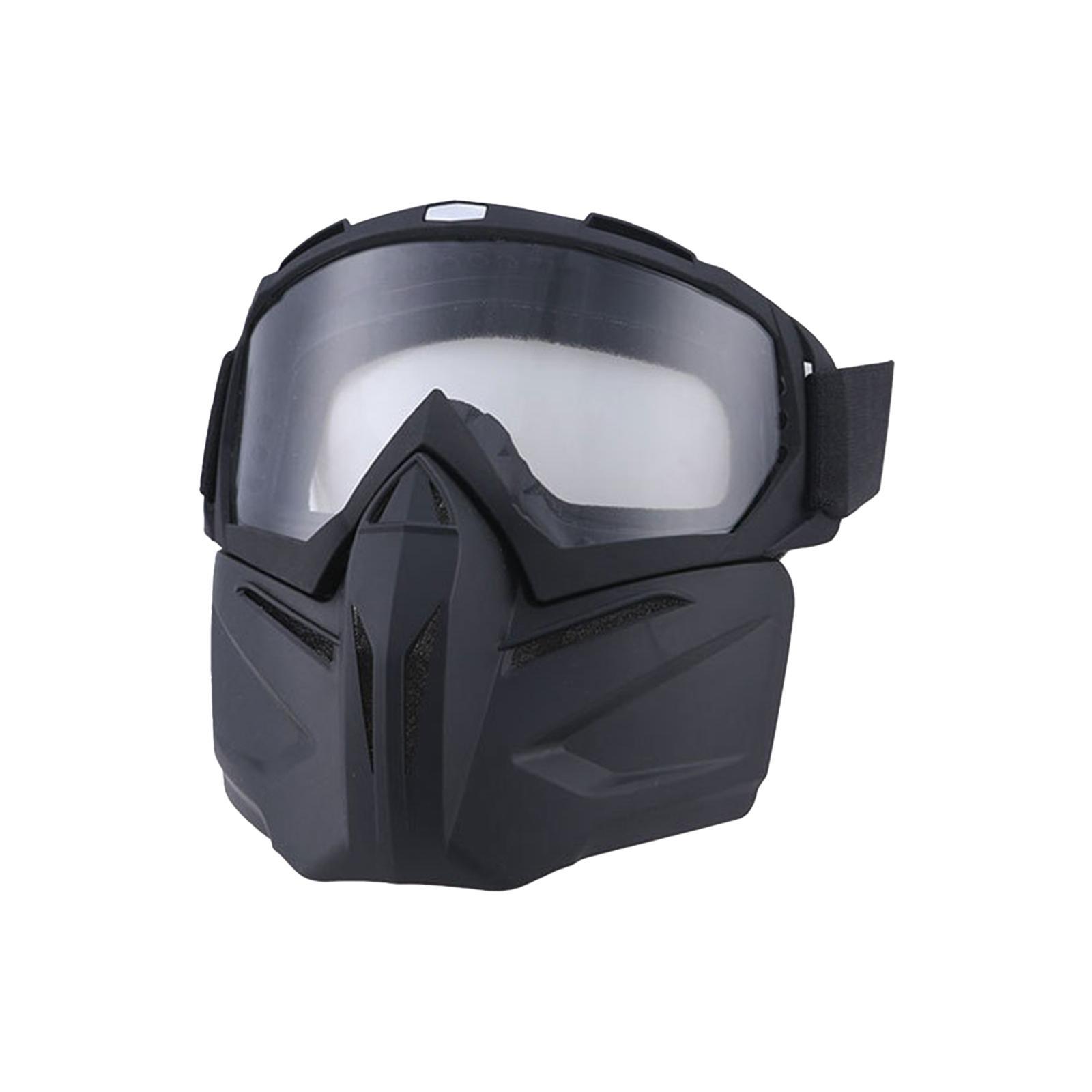 Motorcycle Riding Goggles Glasses with Face Windproof Road Bike Goggles for Outdoor Sports Biking Motorcycling Skiing Snowmobile