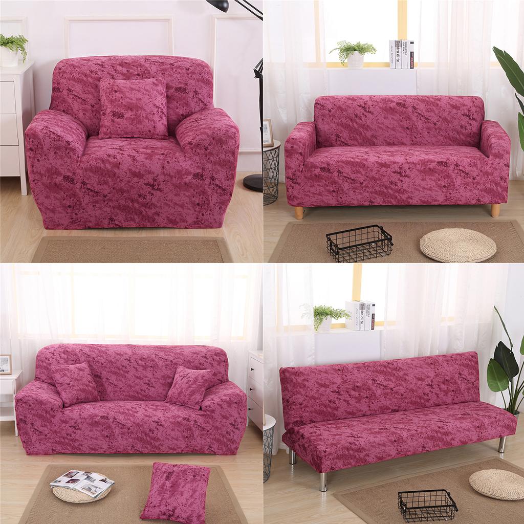 Comfortable Stretch Sofa Armchair Cover Settee Couch Furniture Protector Red