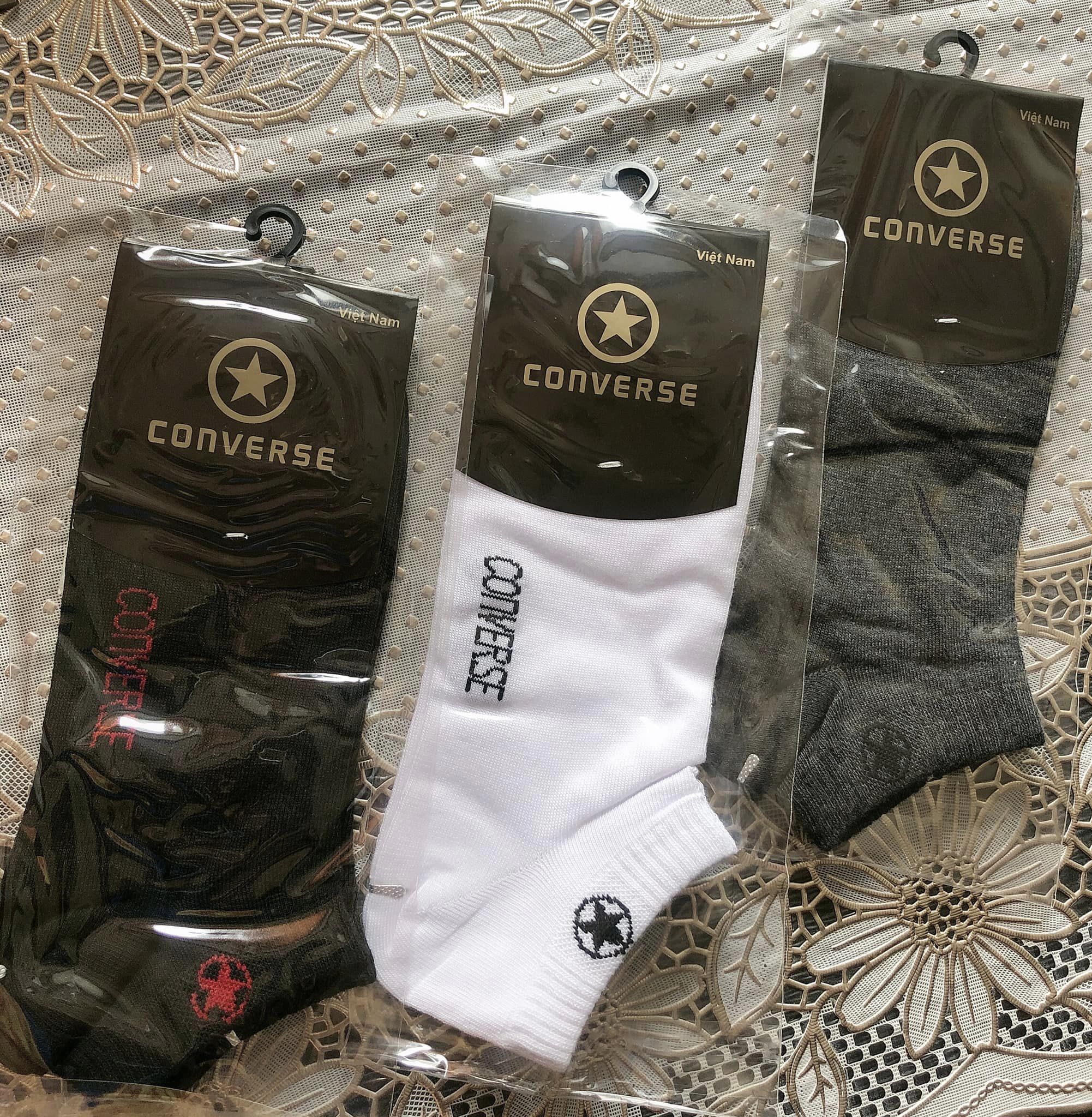 Combo 3 đôi tất cổ ngắn mẫu mới chất coton đẹp