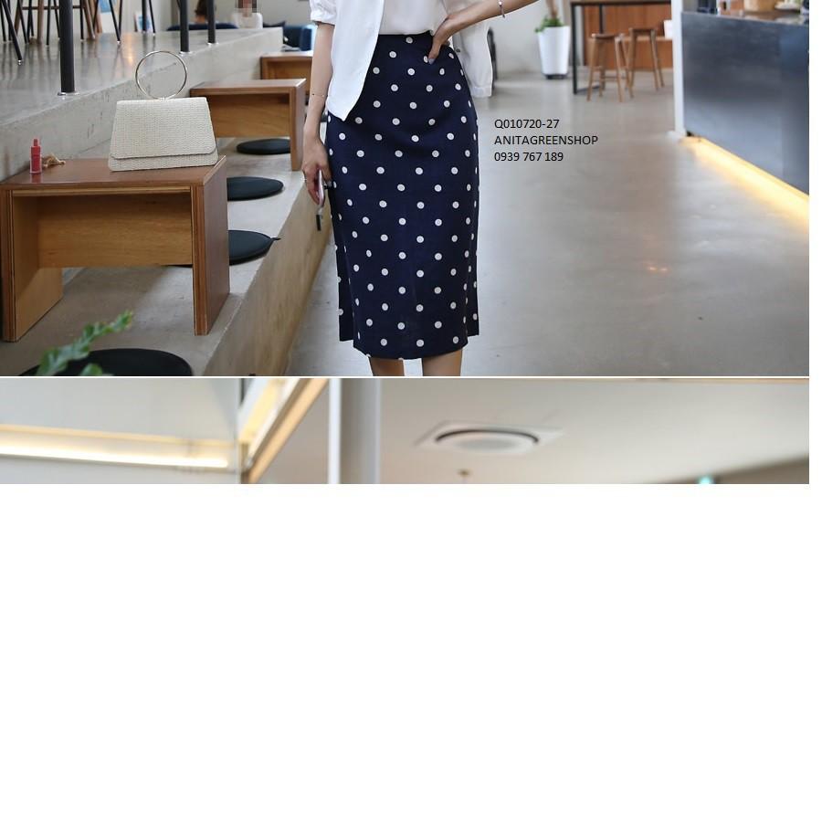 Q010720 CHÂN VÁY CHẤM BI