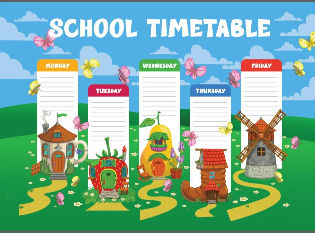 Sticker Thời Khoá Biểu Cấp 1 Thay Đổi Môn Học A5 - Teenage TKB-08