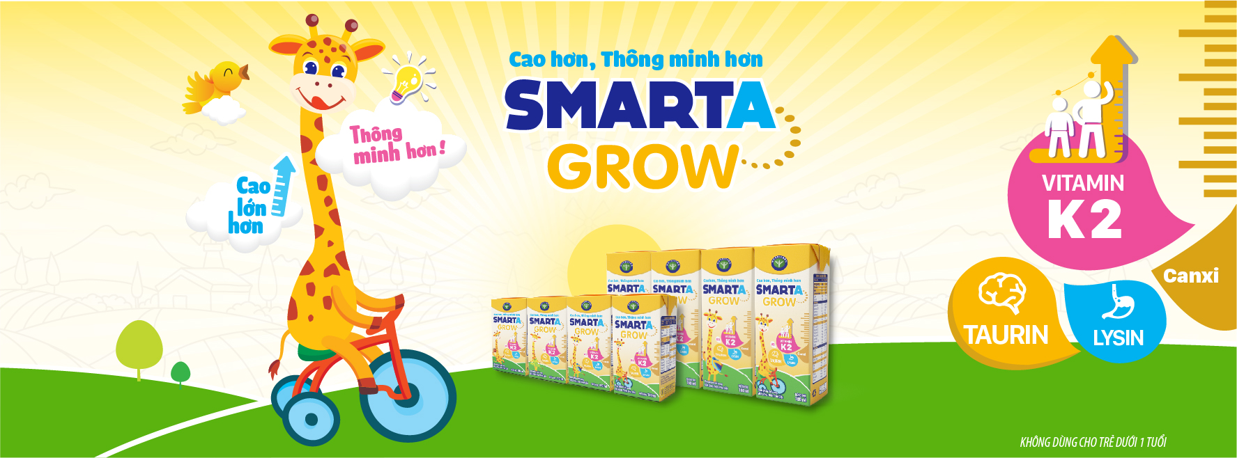 Sữa công thức pha sẵn Smarta 180ml thùng 48 hộp
