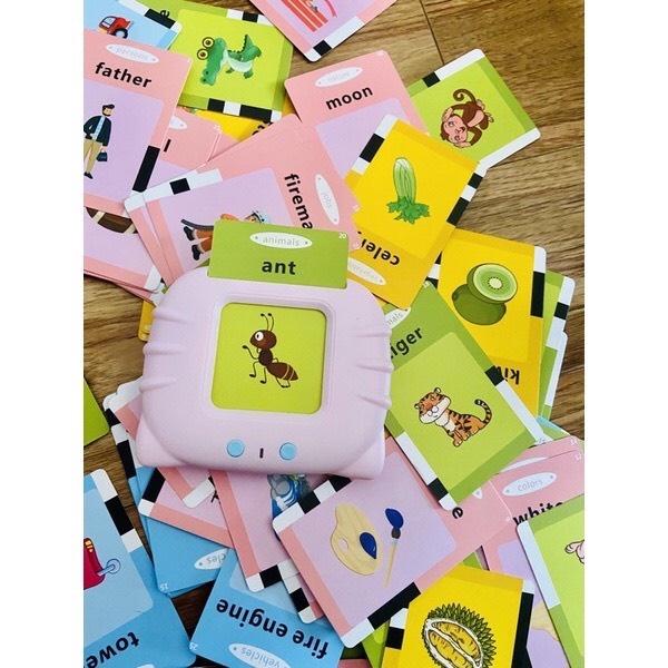 Máy đọc thẻ Flashcard Tiếng Anh Cho Bé 112 Thẻ và 224 Từ Vựng tiếng Anh