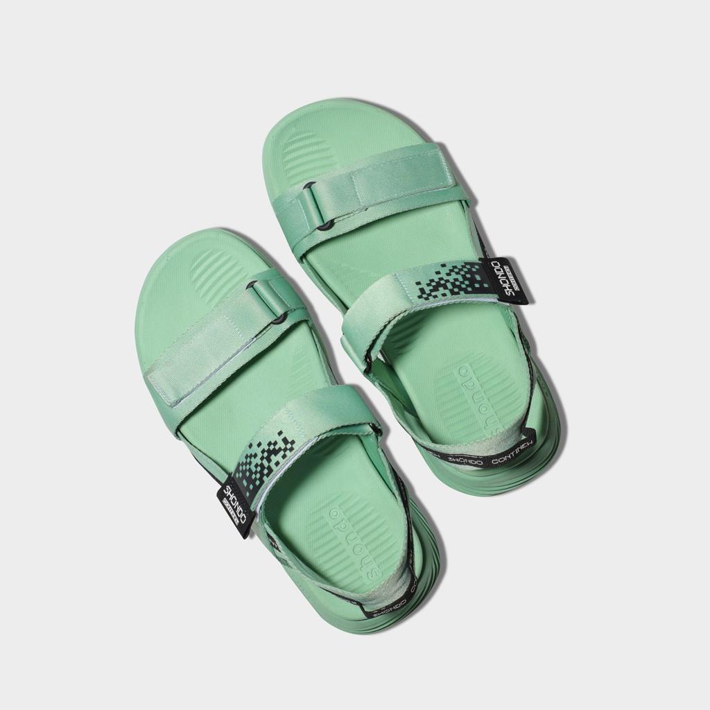 Giày Sandals Shondo Unisex F7 Continew Full Xanh Mint F7N4242