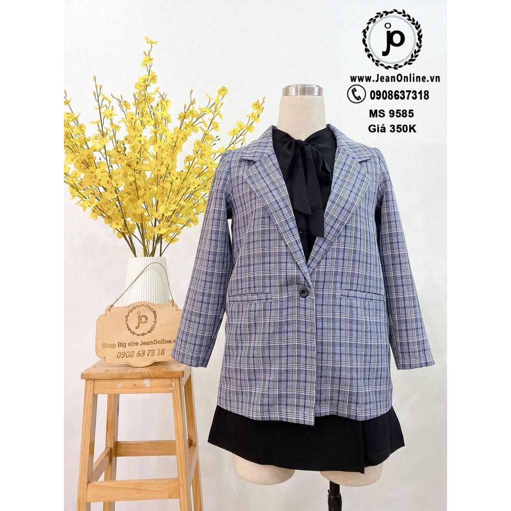 Blazer Tay Dài Bigsize nữ (MS 9585) áo khoác vest ngoại cỡ