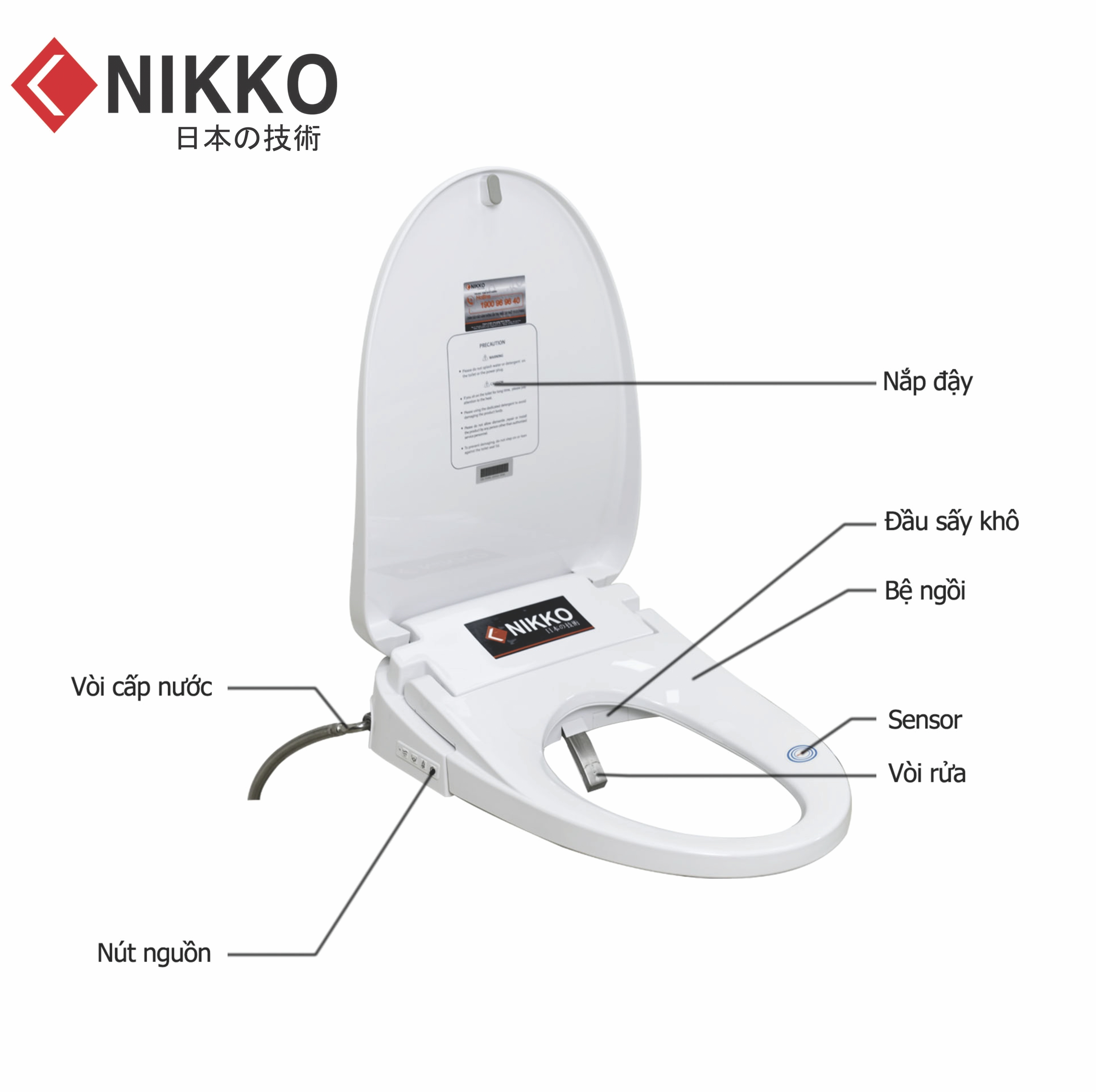 Nắp rửa  thông minh  Nikko P68053