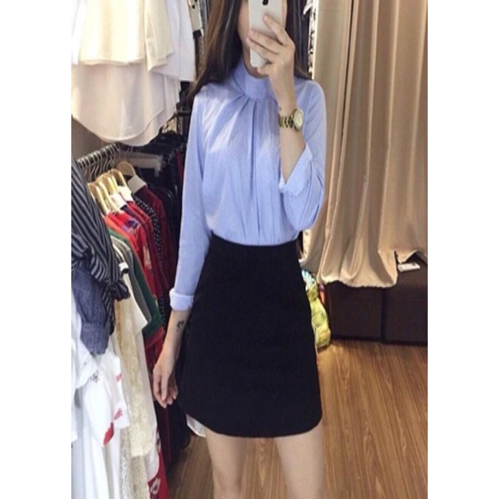 Chân váy chữ A 2 túi thời trang, tiện dụng