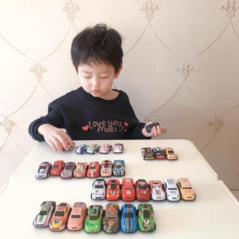 SET 30 Ô TÔ MINI CAR CHẠY ĐÀ CHẤT LIỆU HỢP KIM MIX CÁC MẪU SIÊU XỊN CHO BÉ