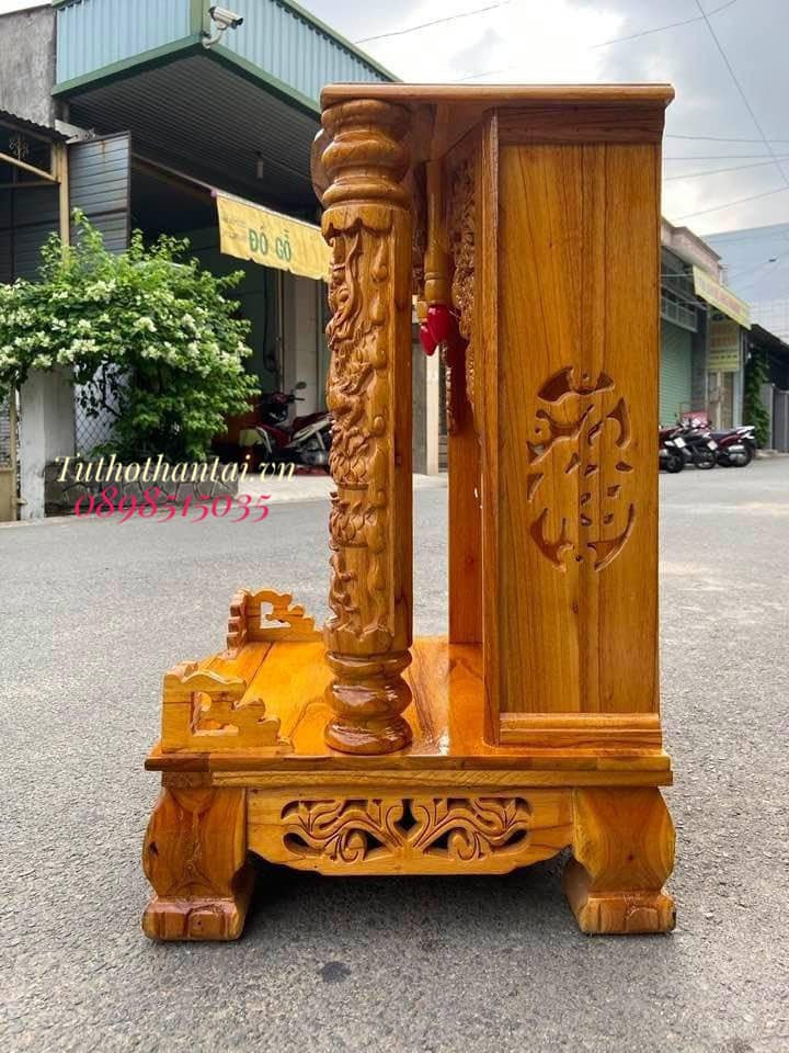 Bàn thờ thần tài ông địa 42 x 68CM, ngăn kéo bệ