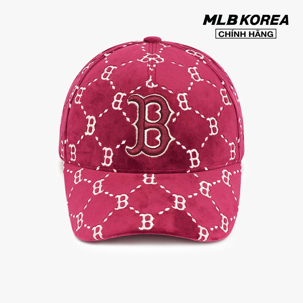 MLB - Nón bóng chày unisex Dia Monogram Velvet Structured 3ACPMV126-43WIS
