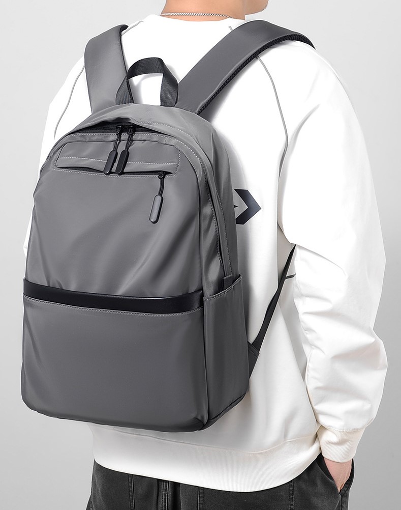 Balo Thời Trang Unisex Basic Viền Da CHIPVN - P137