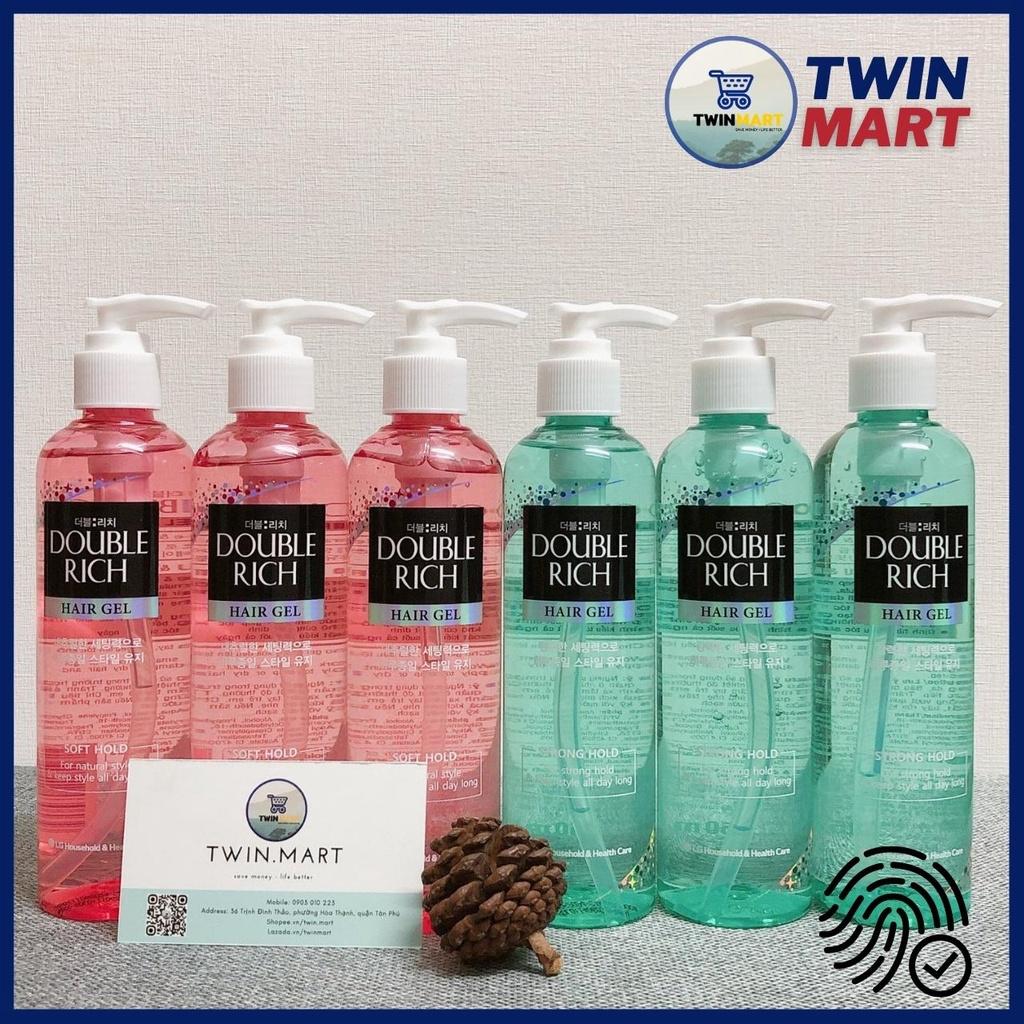Gel Tạo Kiểu Double Rich Strong Giữ Nếp Uốn Tóc 250ml