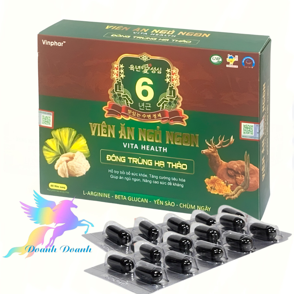 Viên ăn ngủ ngon Vita Health, hộp 60 viên