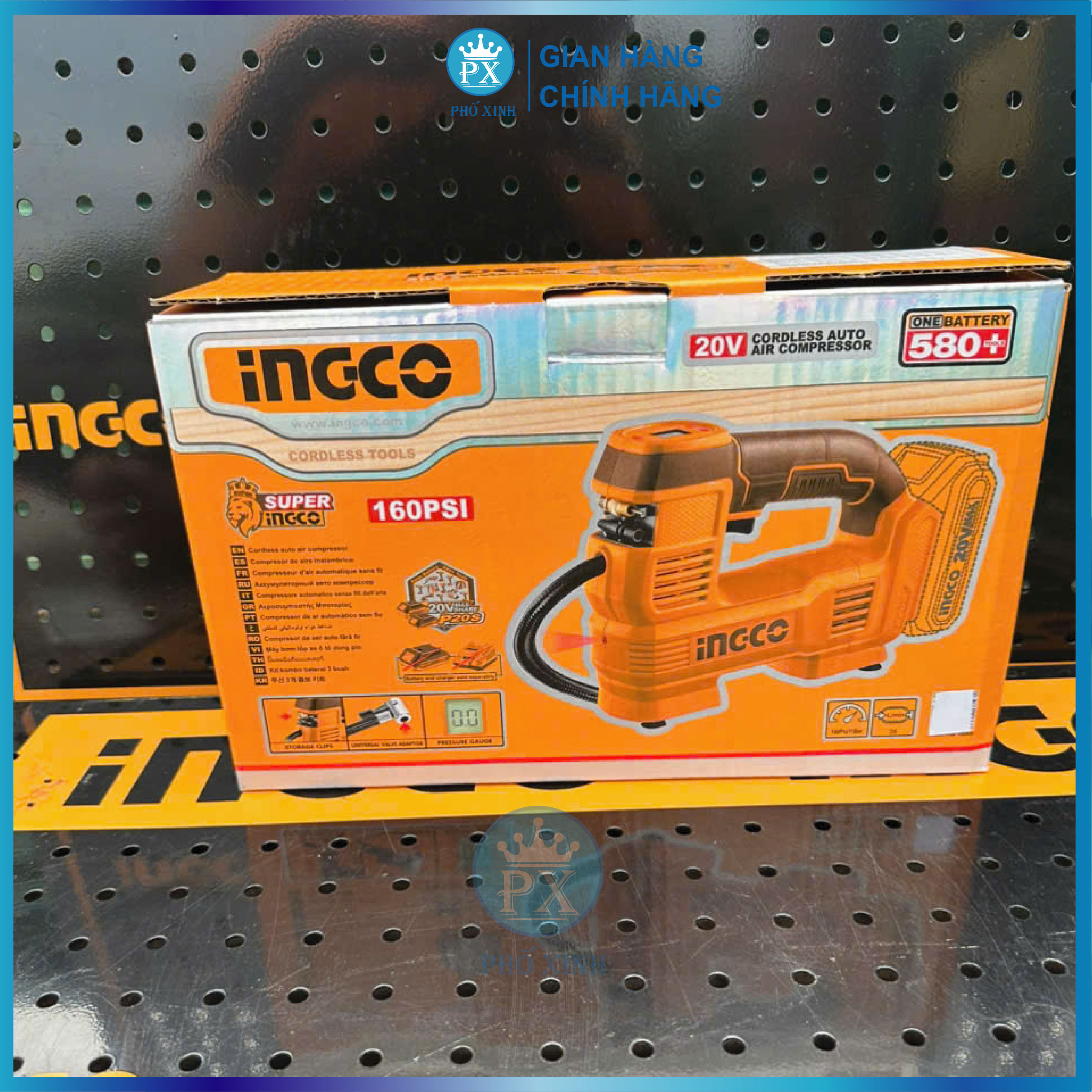 Máy bơm hơi pin 20V CACLI2012 chưa bao gồm pin và sạc
