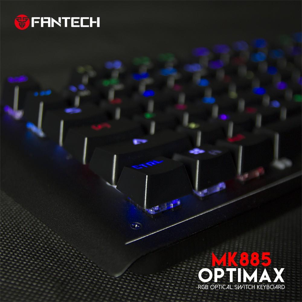 Bàn Phím Cơ Gaming Full-sized Có Dây Fantech MK885 OPTIMAX Outemu Optical Blue Switch LED RGB Full Anti Ghosting - Hàng chính hãng