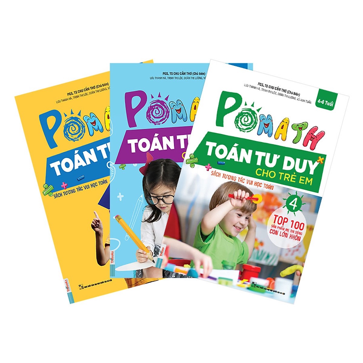 Combo 3 Cuốn Pomath Toán Tư Duy Cho Trẻ Em