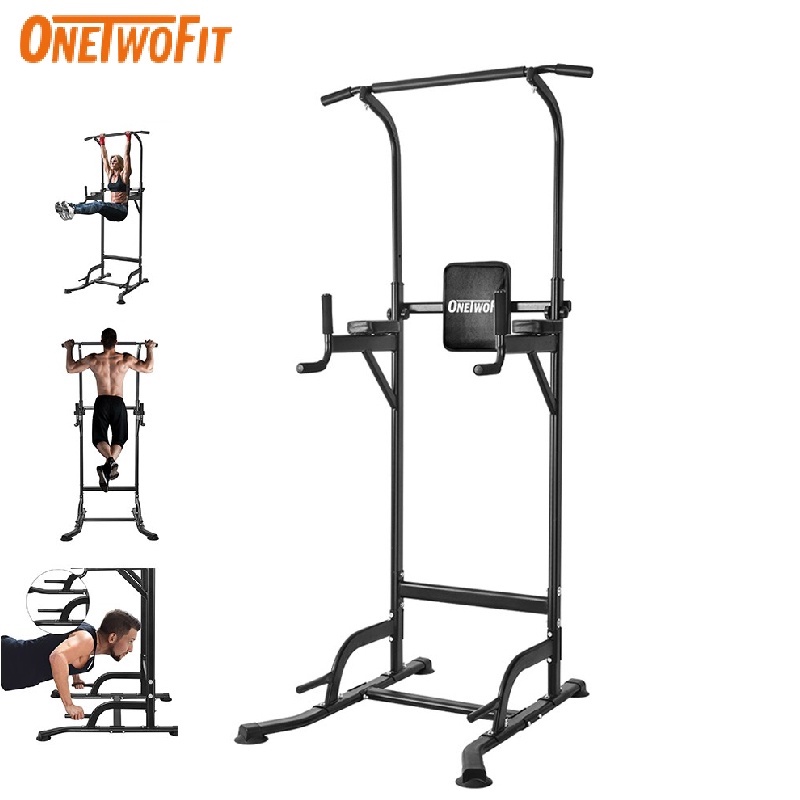 OneTwoFit Bộ xà đơn xà kép Fitness Pull up Bar Push Up-Weight OT084 có thể điều chỉnh chiều cao