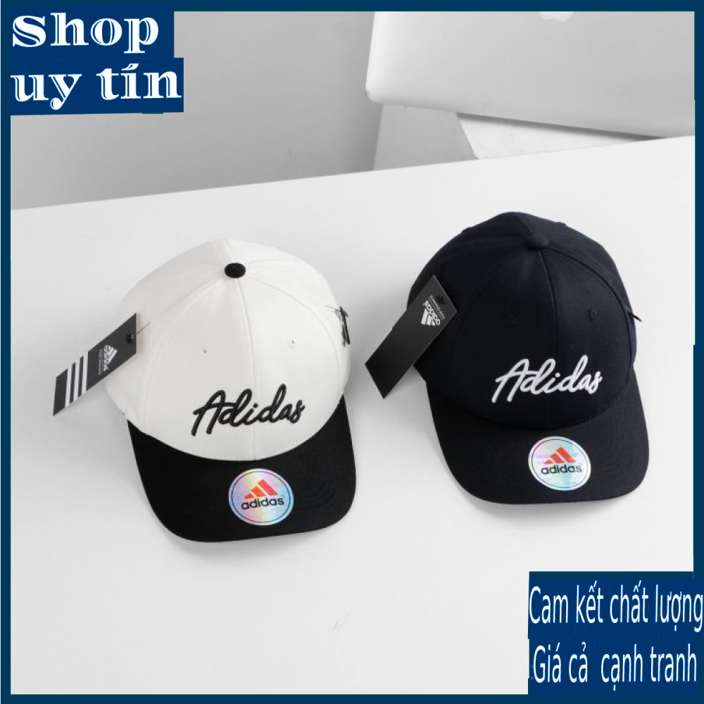 [ Miễn ship / giảm giá ] MŨ NÓN LƯỠI TRAI NAM NỮ ADD ĐƠN GIẢN CAO CẤP - màu đen , màu trắng