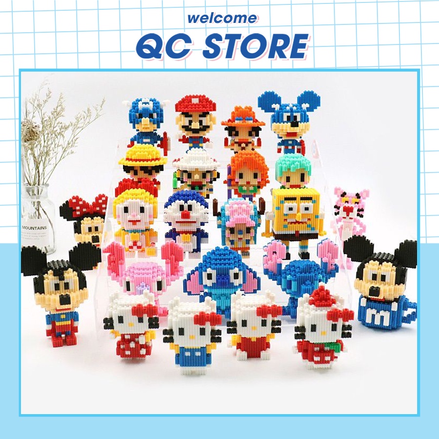 Bộ 3D Lắp Ráp 3D Mini 620 PCS Kèm Sách Hướng Dẫn