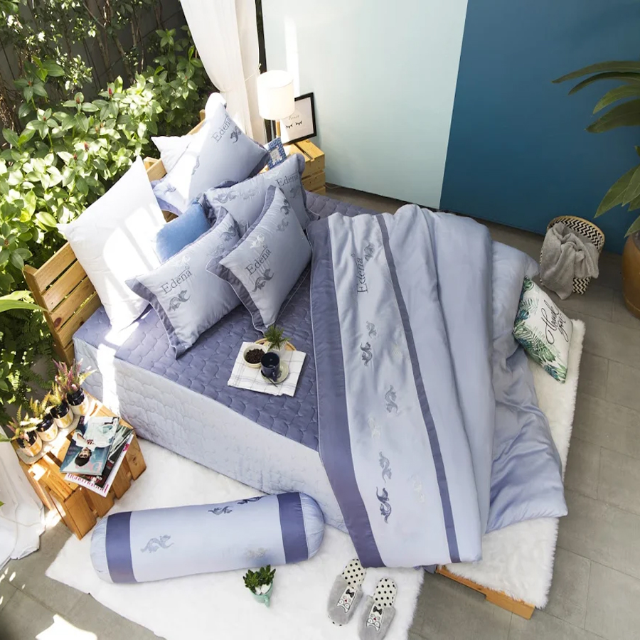 Bộ Chăn Ga Phủ Tencel Edena ED743
