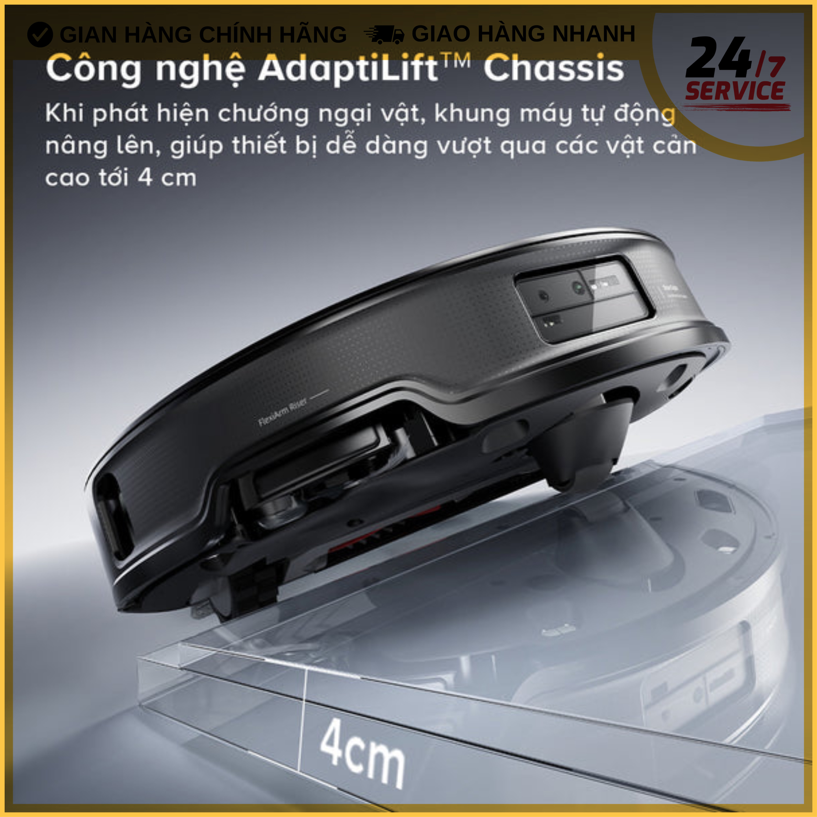 Robot hút bụi lau nhà Roborock Saros 10R – Hàng Chính Hãng