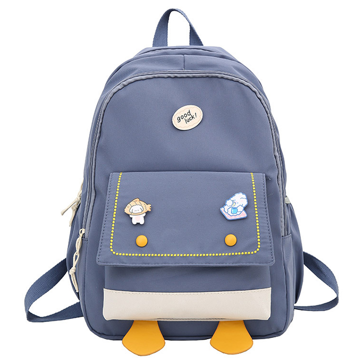 Balo nữ sinh vải mềm chống thấm nước hàng cao cấp siêu đẹp size 44cm -TẶNG KÈM GHIM GHIM CÀI SIÊU XINH